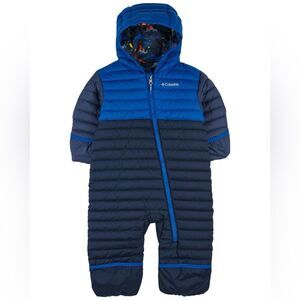 Columbia- Powder Lite Infant Snowsuit- Reversible Bunting-Blue/Navy - 3-6Months